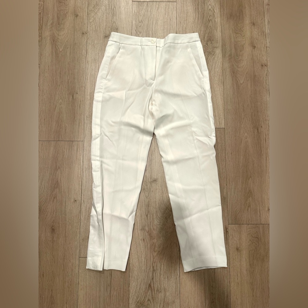 Rag & Bone Cream Tailored Cropped Trousers